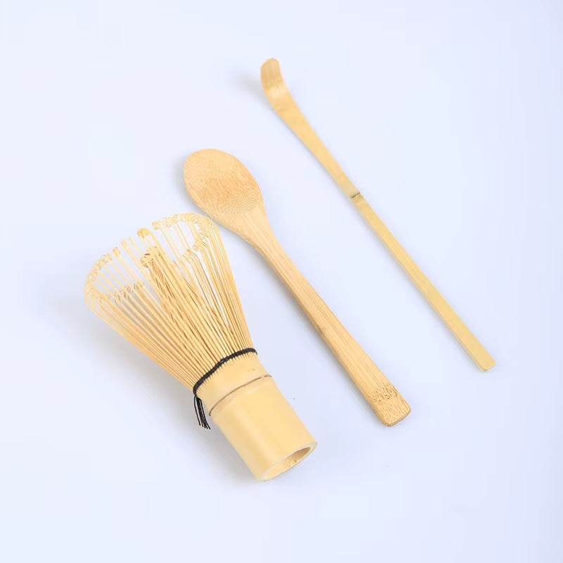 Tea Set Japanese Tea Set Matcha Whisk (Chasen) Tea Spoon and Scoop (Chashaku) Matcha Tea Set Bamboo Accessories